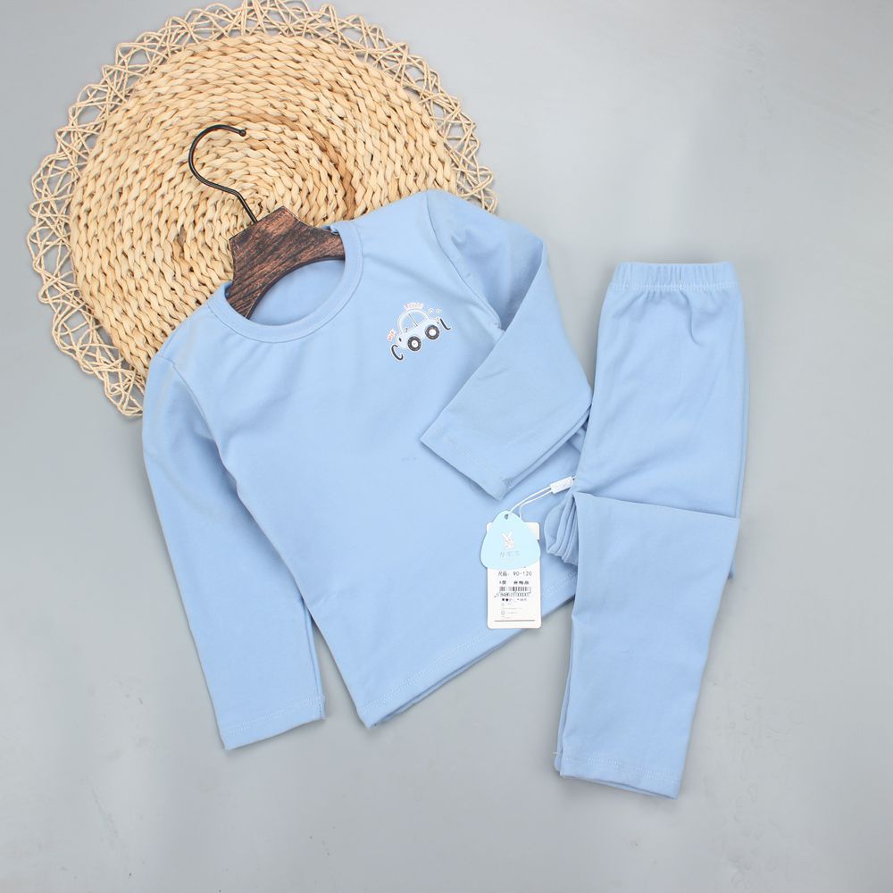 2020新款儿童内衣套装 羊毛拉架纯色中大童4-8岁 男女童秋衣秋裤