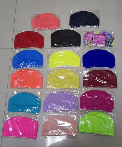 Factory direct sales new adult and children universal swimming cap waterproof ear protection solid color swimming cap swimming pool supply