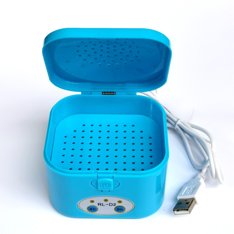 Audífono cuidado electrónico Secador de bebé caja de secado de sincronización inteligente mini instrumento de mantenimiento de deshumidificación portátil a prueba de humedad