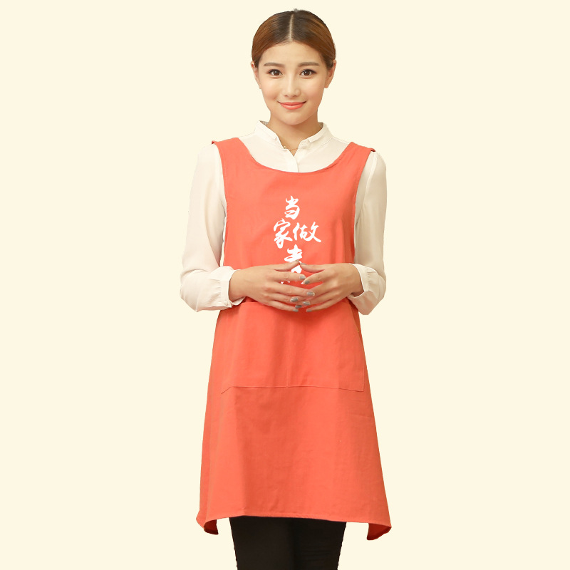 Cocina hogar delantal anti-fouling moda mujer lindo estilo coreano japonés falda trabajo hombres adultos Impresión de logotipo personalizado