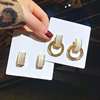 Silver needle, advanced earrings, silver 925 sample, 2020 years, Korean style, cat's eye, high-quality style, simple and elegant design, internet celebrity