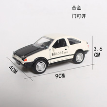 可开门合金款车模 仿真合金回力车玩具蛋糕装饰摆件男孩玩具