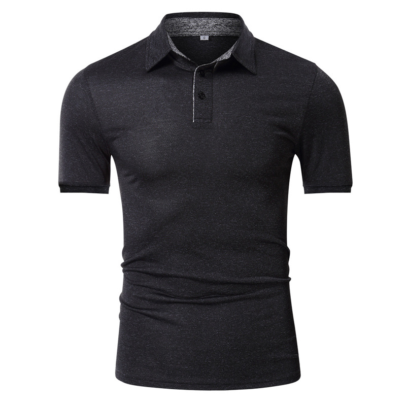 Amazon Men's Golf Long-Sleeved Short-Sleeved Polo Shirt Sports Quick-Drying Polo Men's Work Clothes European and American Style