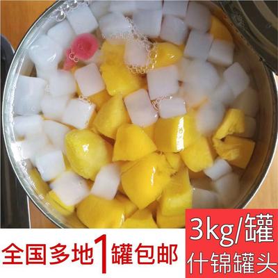 3公斤三色杂果罐头大罐装什锦椰果罐头餐饮水果捞自助餐商用罐头|ru