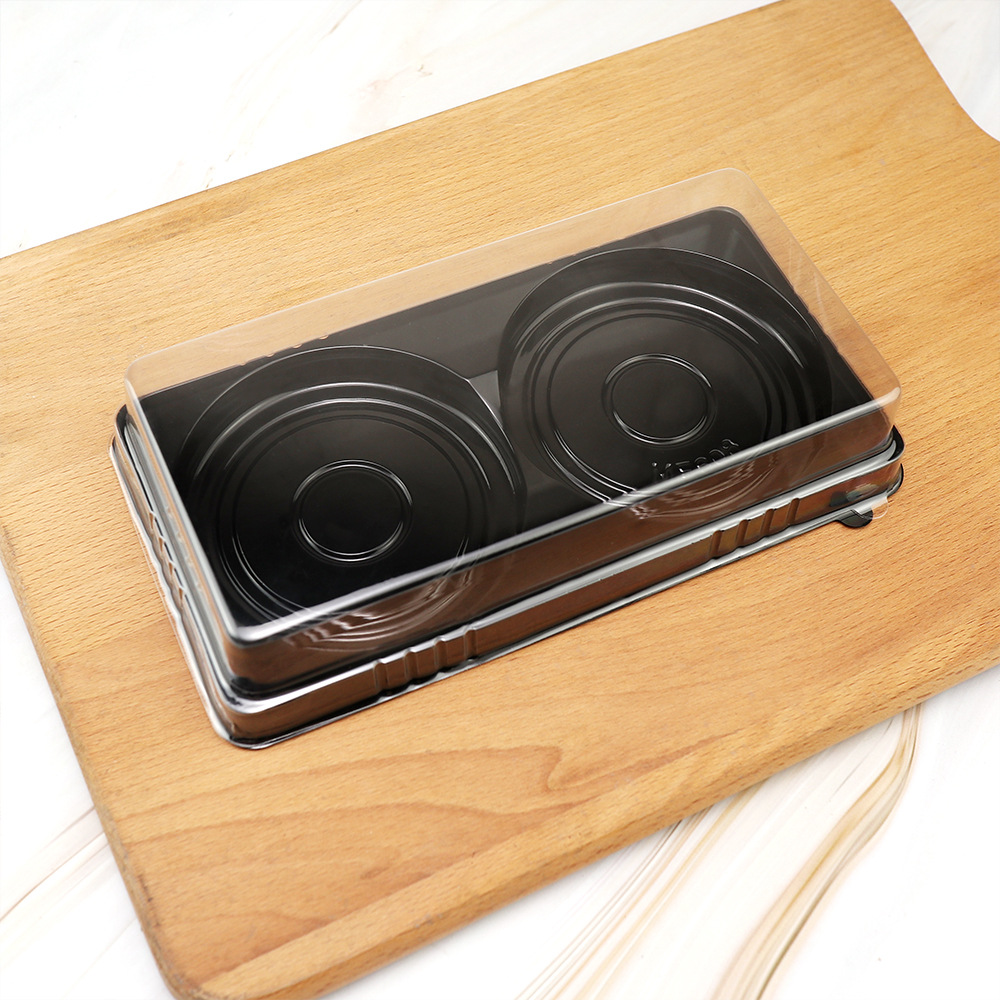 Caja de donuts, caja de embalaje de dos gránulos, caja de embalaje de punto oeste, pegatinas de horneado, recomendación de embalaje adhesivo image 8