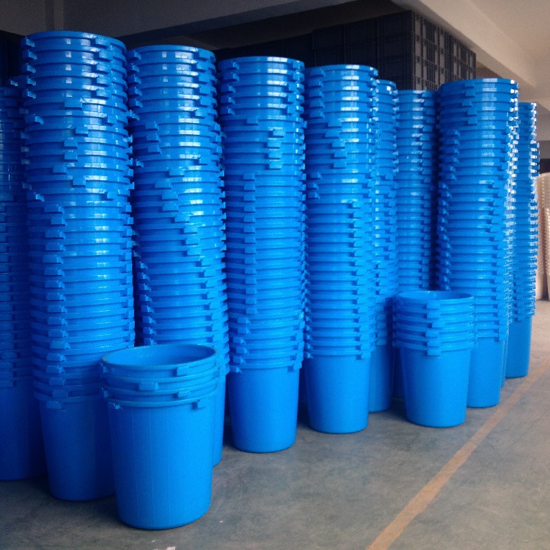 上海物豪直销新料PE120L塑料桶加厚可带盖 塑料圆桶 食品原料桶