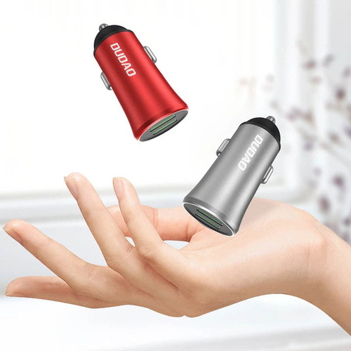 Unique R6s car charger 3.4A mobile phone fast charging dual port USB car cigarette lighter converter metal car charging head