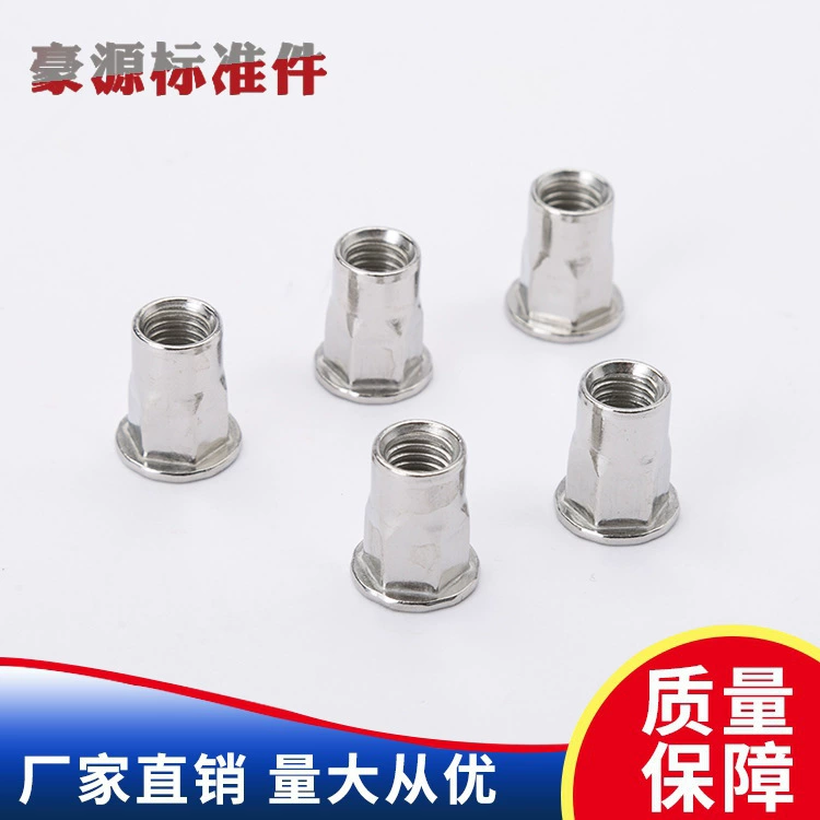 Тянуть Заклепка гайка тянуть колпачок плоская головка полный шестигранный Заклепка гайка тянуть заклепка плоская головка половина Шестигранная Заклепка гайка анти-вращения