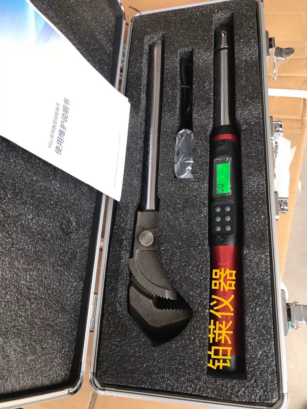 Стальной динамометрический ключ с цифровым дисплеем, динамометрический ключ со стальным стержнем и цифровым дисплеем, динамометрический ключ с прямой резьбой для обнаружения