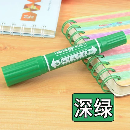 Гелевая/масляная ручка Hero 880 Art Color Painting Pen 24 цвета, двухсторонняя маркировочная ручка POP Pen Marker