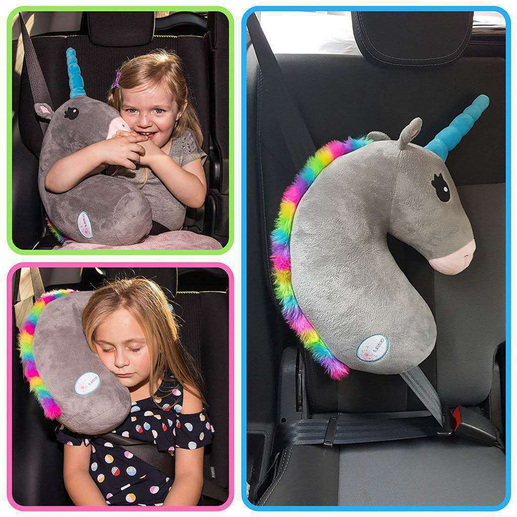 Unicorn Car Child Seat Belt Protective Cover Pillow Shoulder Pad Baby Sleeping Pillow Cartoon