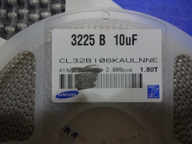 10UF 1210/X7R/±10%/25V 三星陶瓷电容 CL32B106KA 2K装