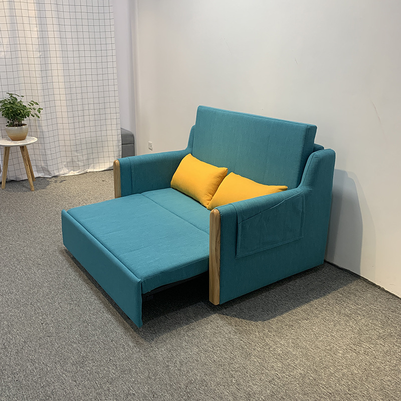 Sofá cama de tela plegable push-and - pull sit-and - sleep multifuncional sala de estar dormitorio estudio sofá doble