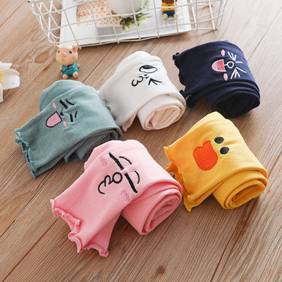 2020新款女童打底裤秋冬季宝宝弹力休闲裤子儿童可爱小脚长裤洋气|ru