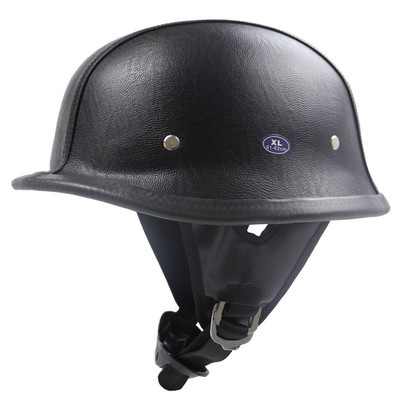 新款Zombies Racing摩托车头盔半盔复古盔太子盔骑行盔ZR-307皮革|ru