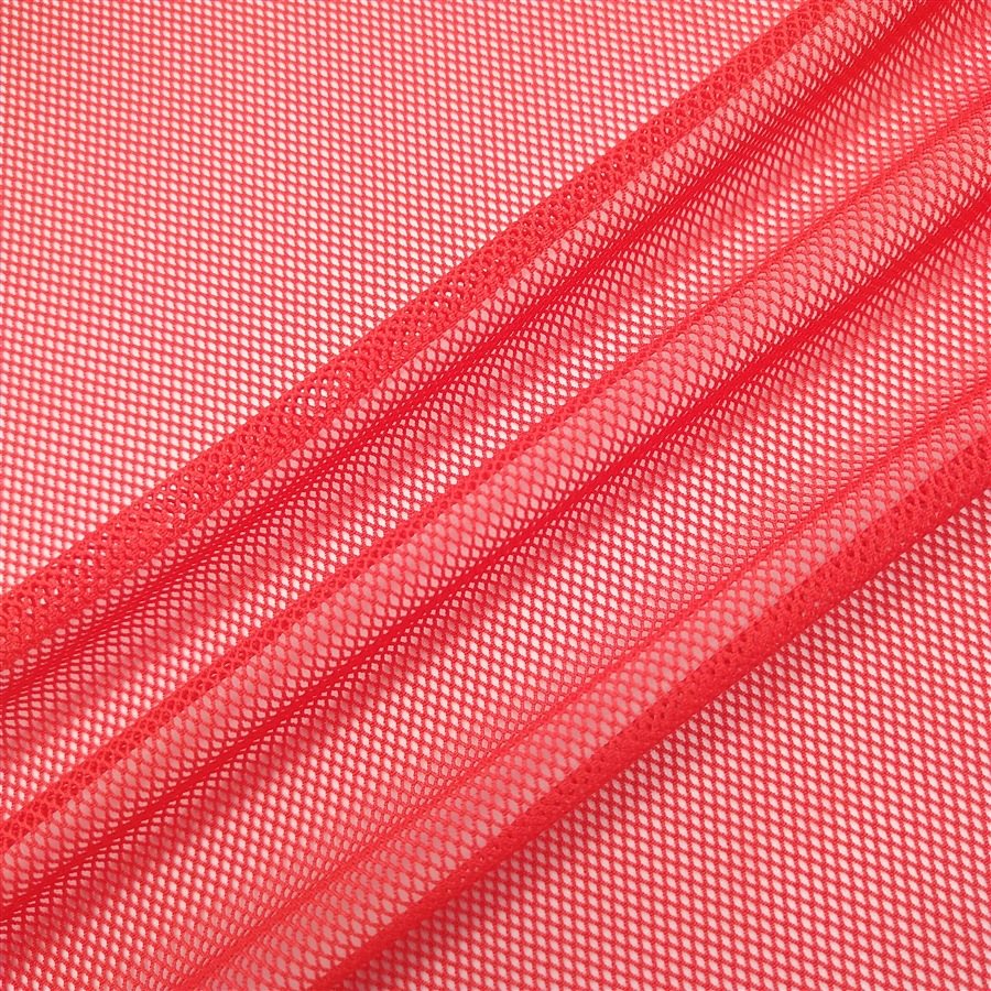 经编工厂织造 涤氨菱形网 弹力网眼布 假发丝袜情趣内衣等辅料