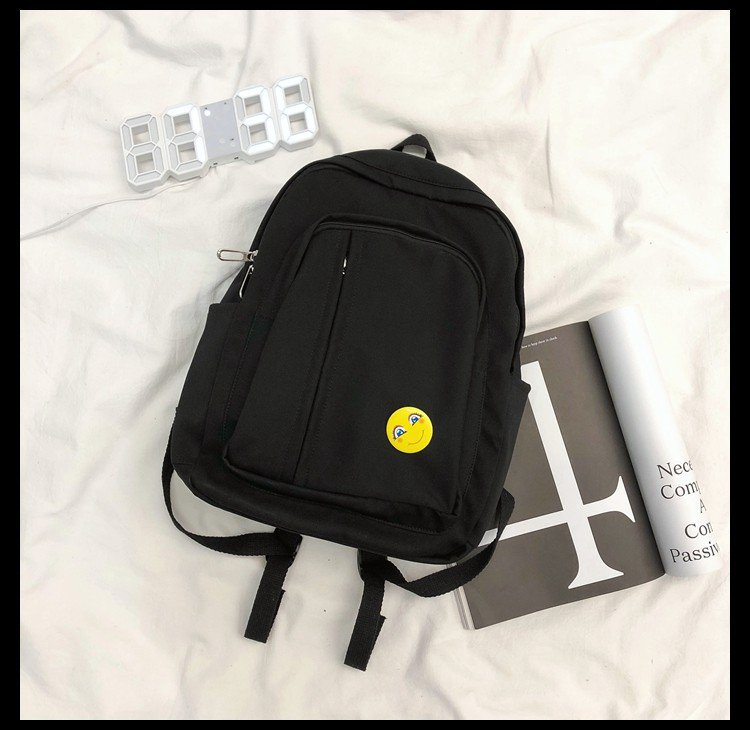 Schoolbag New Korean Fashion Campus Large Capacity Solid Color Backpack Simple Backpack Wholesale Nihaojewelry display picture 9
