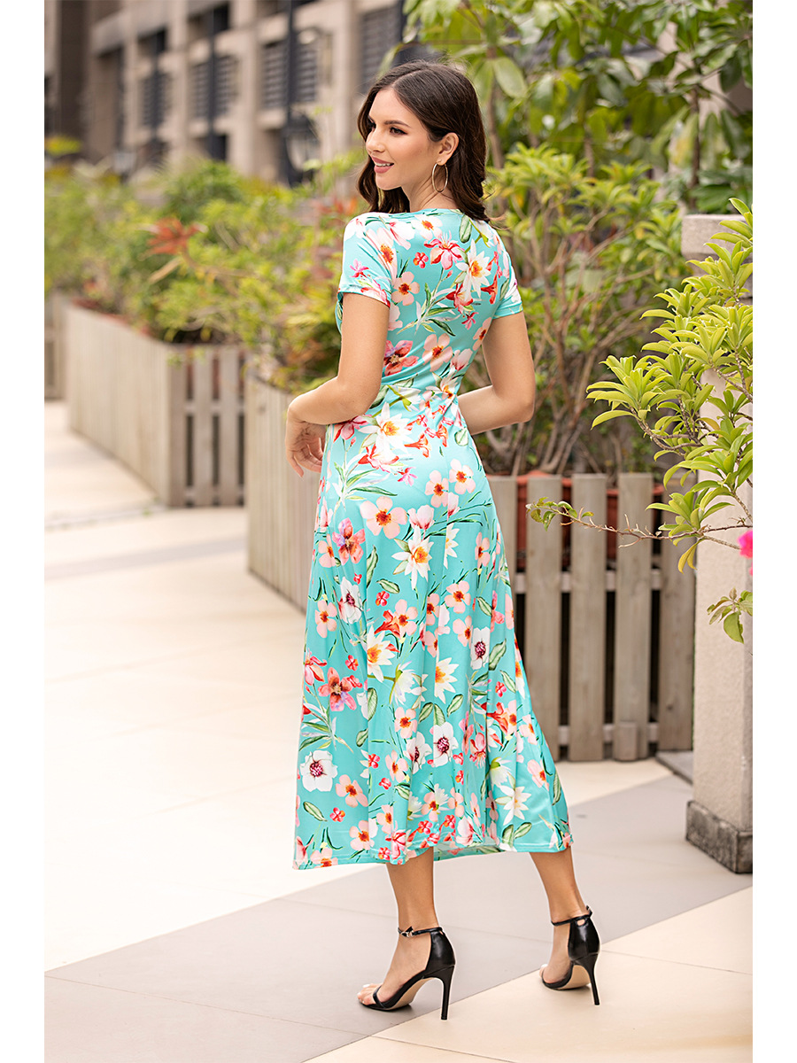 printed dress cross-length skirt NSAL2928