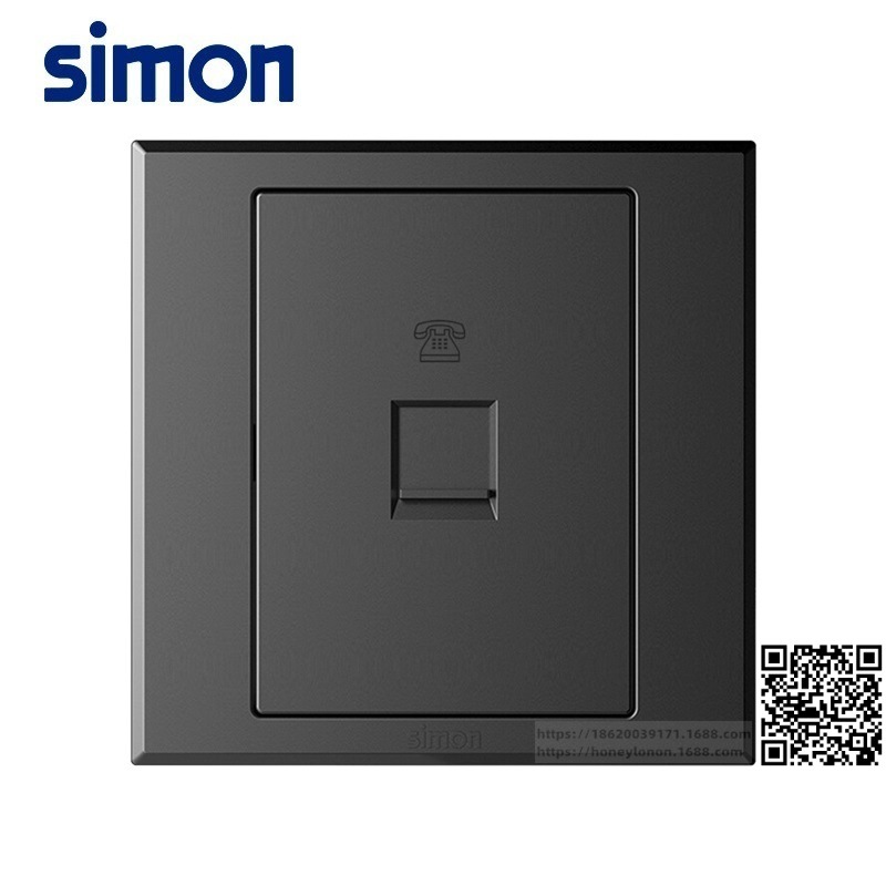 西蒙 simon E3系列 一位信息插座（荧光灰）305218-61