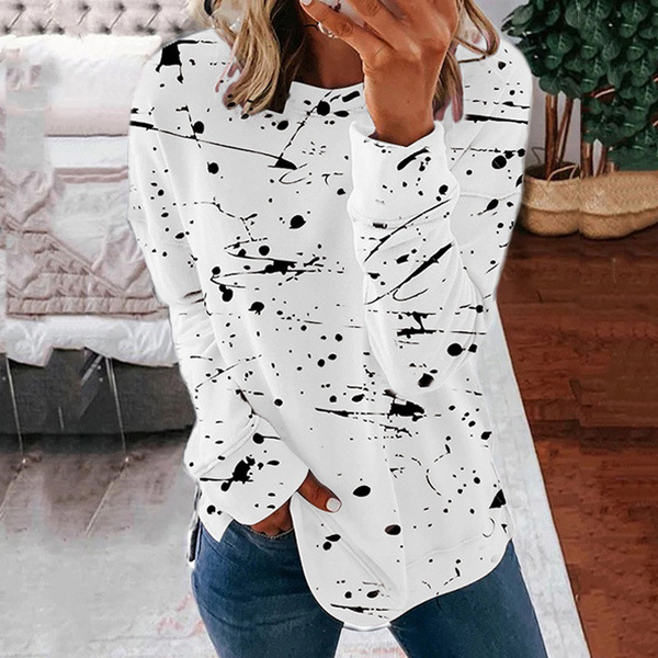 Stylish Graffiti Print Sweatshirt