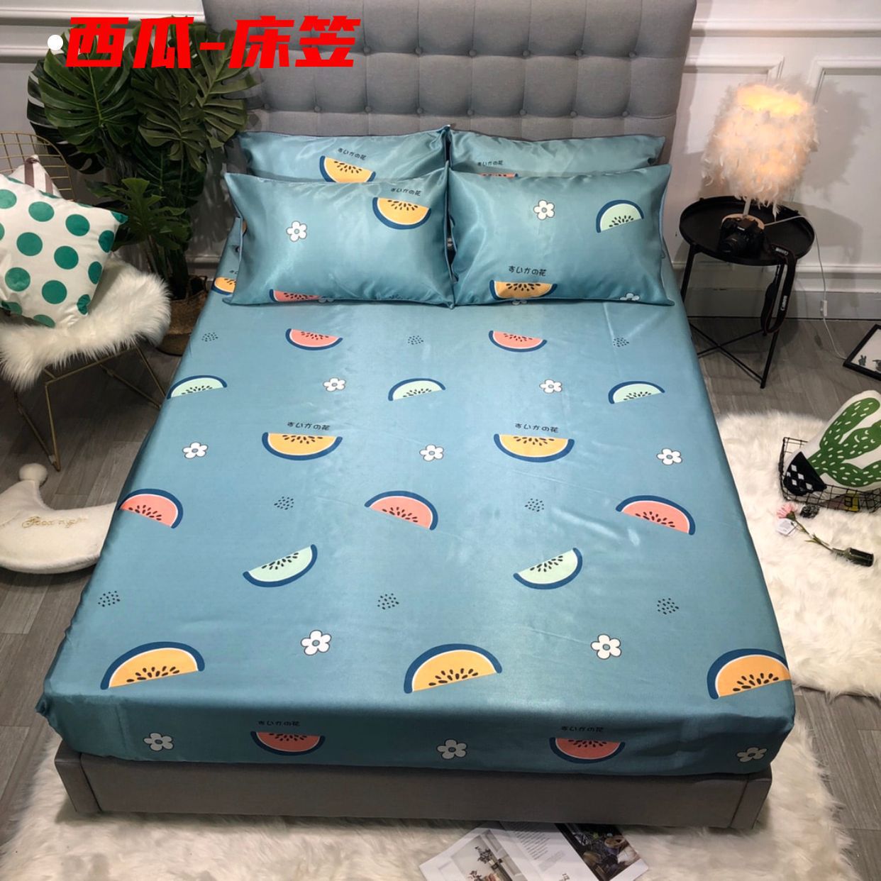 夏季冰丝凉席席1.8m床三件套单双人1.5m空调软席子可折叠水洗包邮