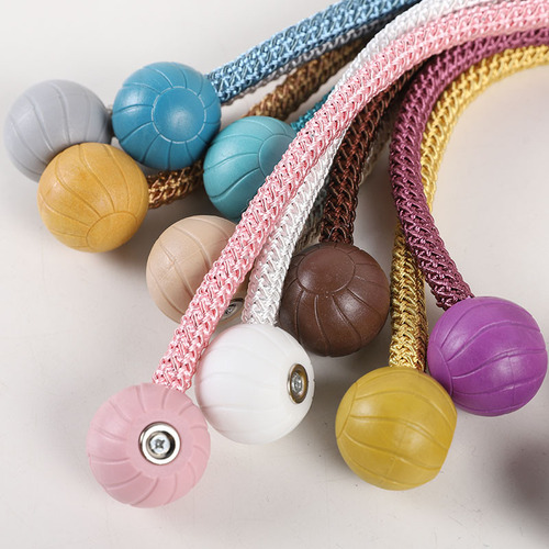 Custom Cartoon Ball Curtain Magnetic Buckles | Simple Home Magnetic Tie Straps | Versatile Decorative Magnetic Clips