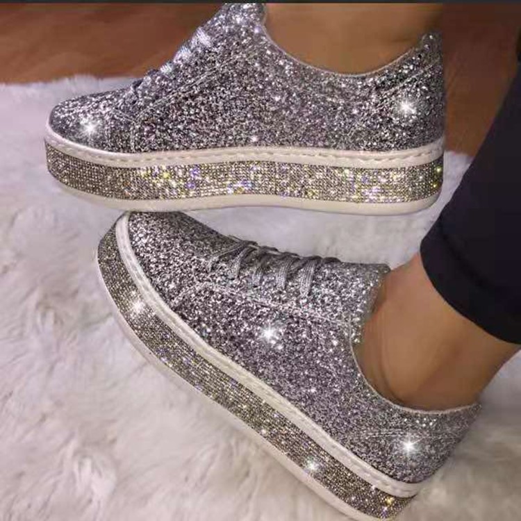 Wholesale Shoes South Africa Thick Soled Sequin Casual Shoes