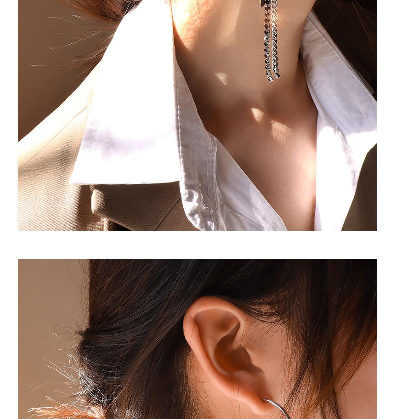 Zircon Asymmetric Earrings display picture 6