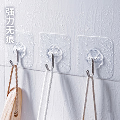 Strong adhesive wall hooks with heavy-duty suction cups—perfect for kitchen use, these no-trace, hassle-free hooks stick securely to walls and doors without needing any drilling.