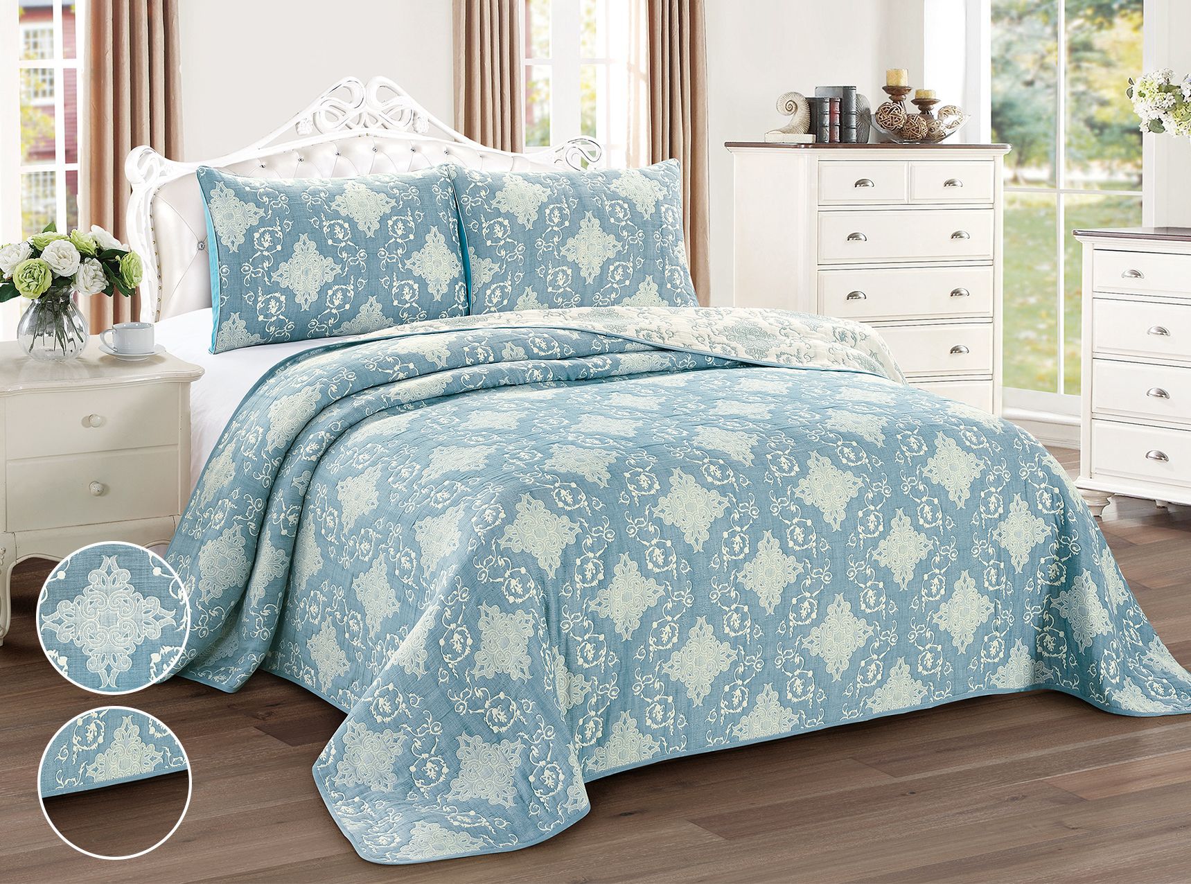 【外貿(mào)專供】外貿(mào)出口純棉歐美風(fēng)格三件套