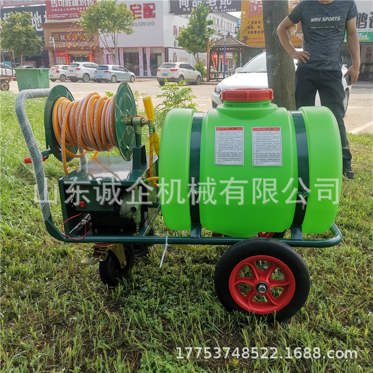 山东批发耐用型100升农用推车式喷雾器单位卫生防疫消毒机