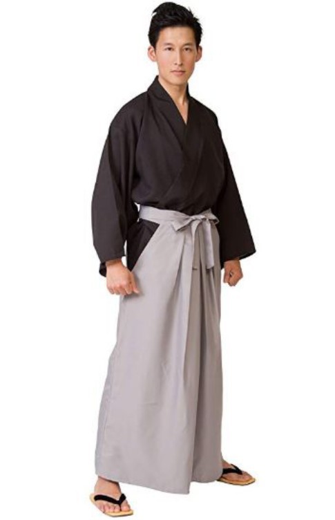 批发日本外贸武士道改良剑道服宽松风衣和服袴阔腿裤连衣裤剑道服-阿里巴巴