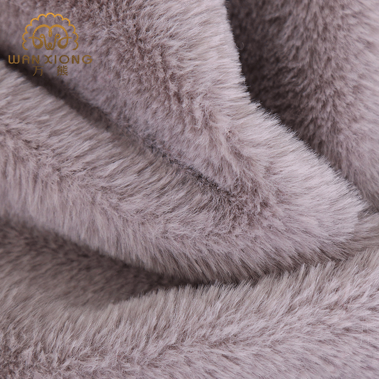 现货皮毛一体仿皮草面料 小兔毛仿皮草 鞋服外套顺滑布料羊羔绒
