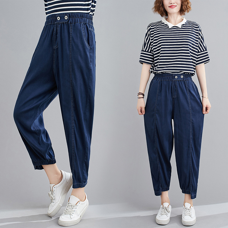 Pantalon léger femme en cow-boy - Ref 3430133 Image 1