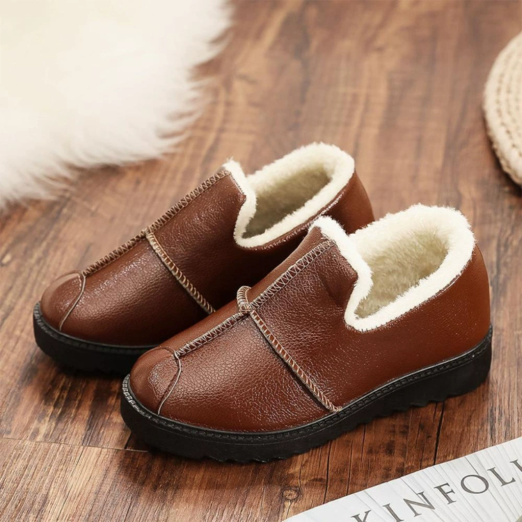 Warm footwear, keep warm boots for mother for leisure, Korean style