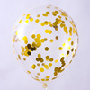 Transparent golden nail sequins, balloon, decorations, evening dress, layout, internet celebrity