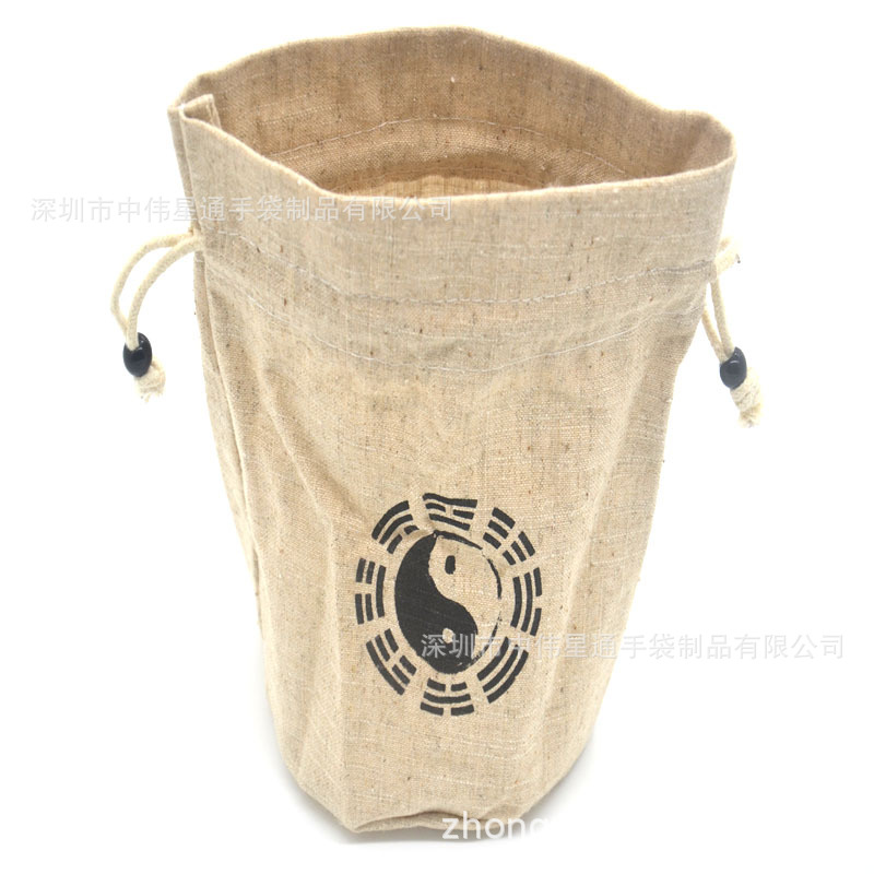 帆布袋批发 棉麻收纳袋 礼品包装束口袋数码印花抽绳布袋时间保障