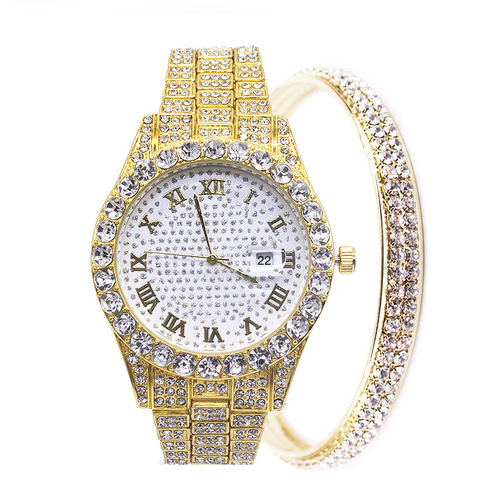 wrist watch set 新款手表女士外贸跨境镶钻 wrist watches women