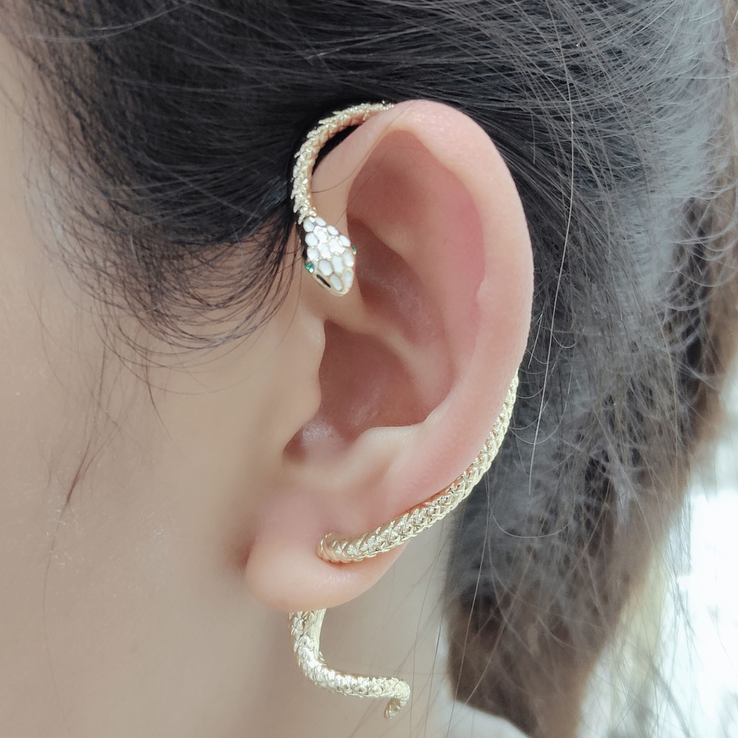 New Fashion Snake Earrings Exaggerated Single Ear Clip Wholesale display picture 7