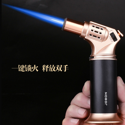 Jobon China's new direct-injection lighter creative desktop inflatable high-temperature spray gun cigar lighter wholesale