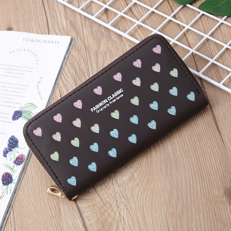 Korean Letter Hollow Heart Wallet display picture 26