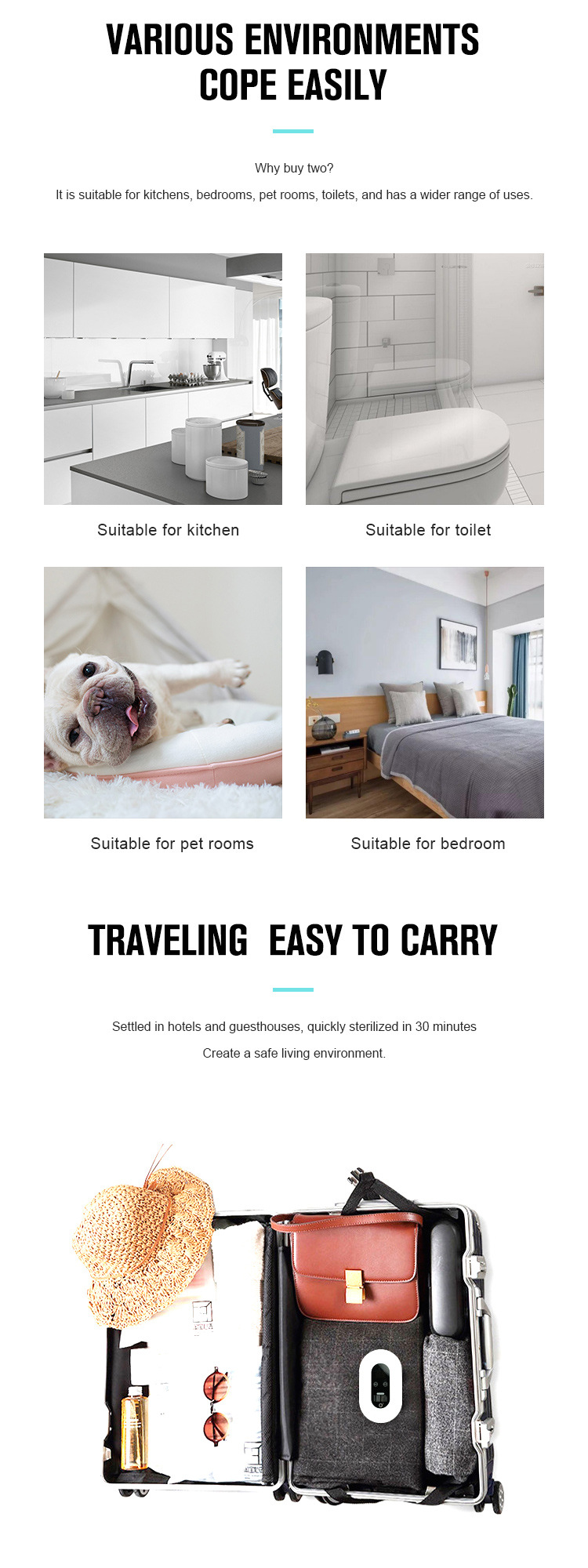 Air Disinfector Purifier Household Ozone Machine Kitchen Toilet Deodorization Sterilization Formaldehyde Removal Air Purifier