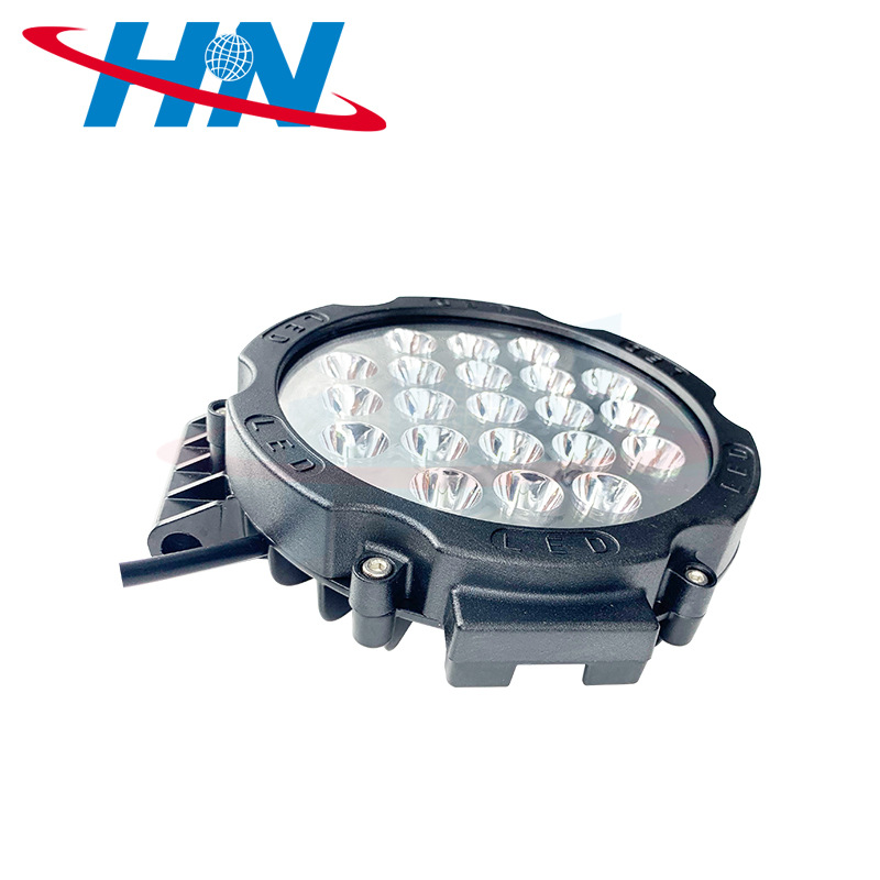10-80V 63W vehículo todoterreno excavadora ingeniería vehículo camión pesado luz de trabajo Spotlight Luz de modificación