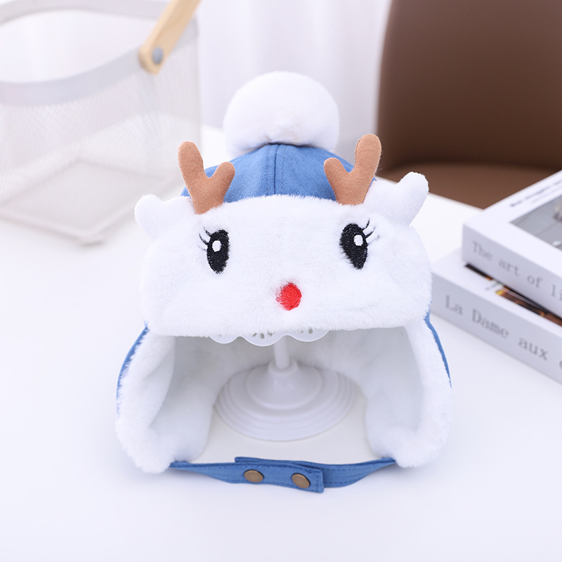 Children's Hat Autumn And Winter Korean Plus Velvet Earmuffs Thick Warm Windproof Baby Hats display picture 2