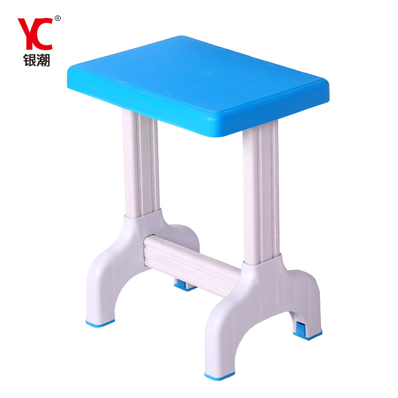 Yintchao brand double tube four tube plastic steel plastic student stool laboratory stool plastic steel desk manufacturer