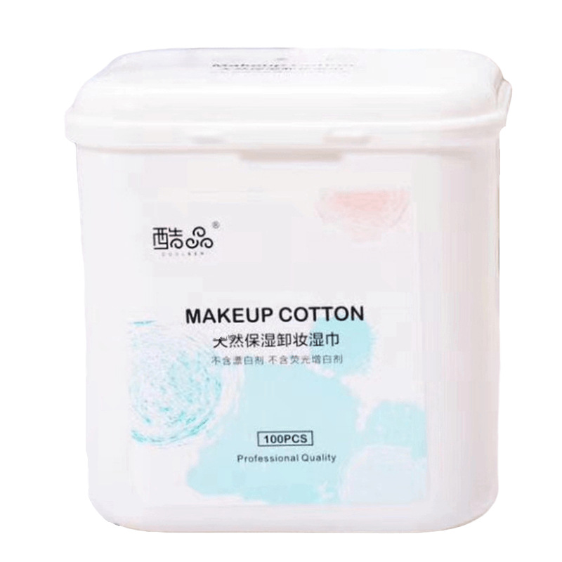 C049 Cool products Moisture Remove makeup Wet wipes The eyes of the face Moderate Cleansing towel box-packed Cleansing Cotton 100 slice
