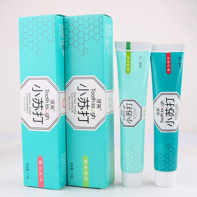 牙笑小苏打牙膏110g去牙渍去黄减轻口臭牙膏厂家牙膏一件代发