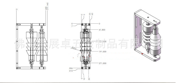 焊头连接轴_口罩机配件折布轮口罩机焊头连接轴