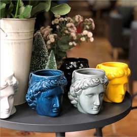 景德镇复古阿波罗雕塑马克杯 欧式家居陶瓷果汁牛奶咖啡杯礼品