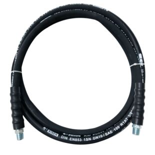 Wire Braided Rubber Hydraulic High Pressure Hose Cleaning Machine Pipe Assembly Oil-resistant and High-temperature Resistant National Standard American Standard